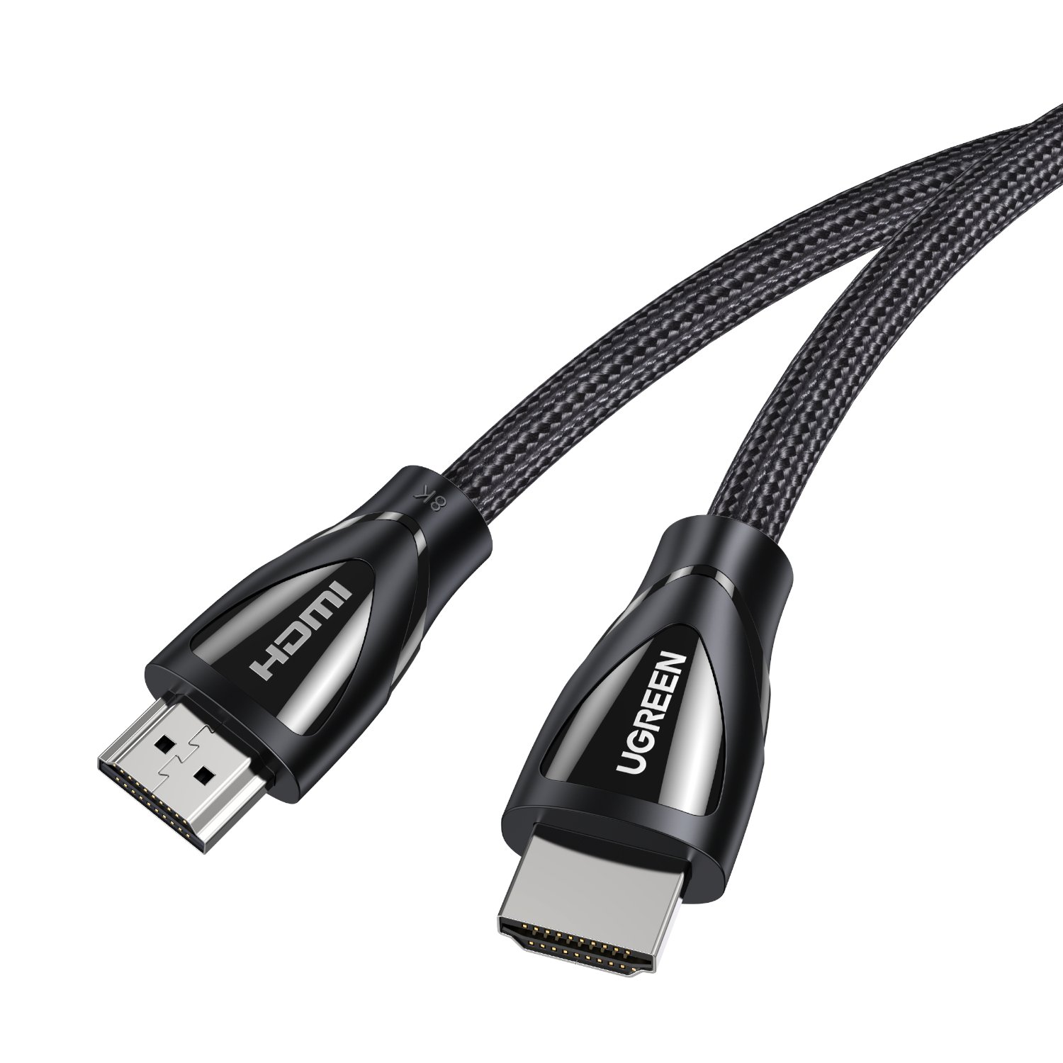 UGreen HDMI 2.1 Male to Male Cable 2M (8K@60Hz | 4K@120Hz) – Black - Image 2