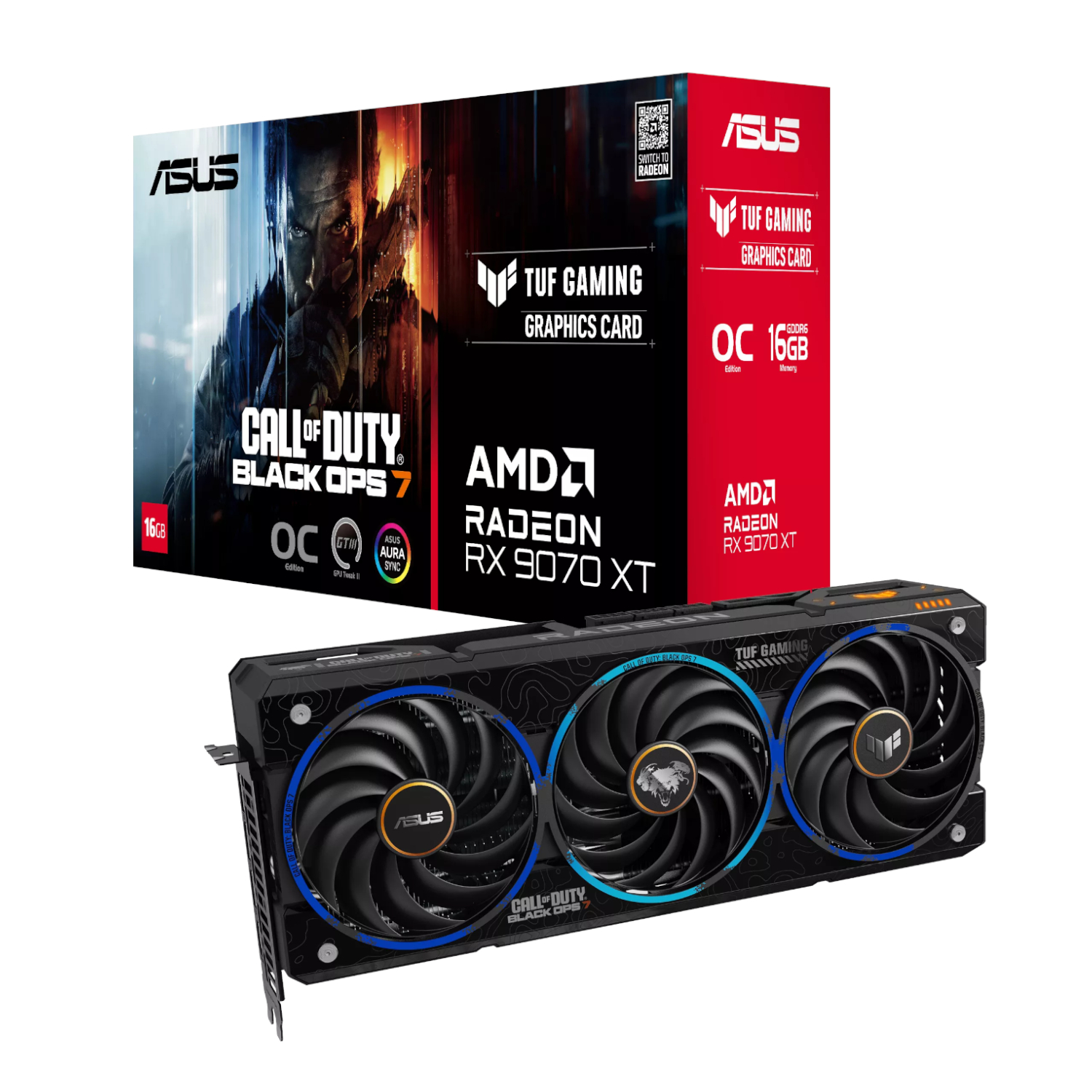 ASUS TUF Gaming Radeonâ„¢ RX 9070 XT COD BO7 Special Edition Graphics Card