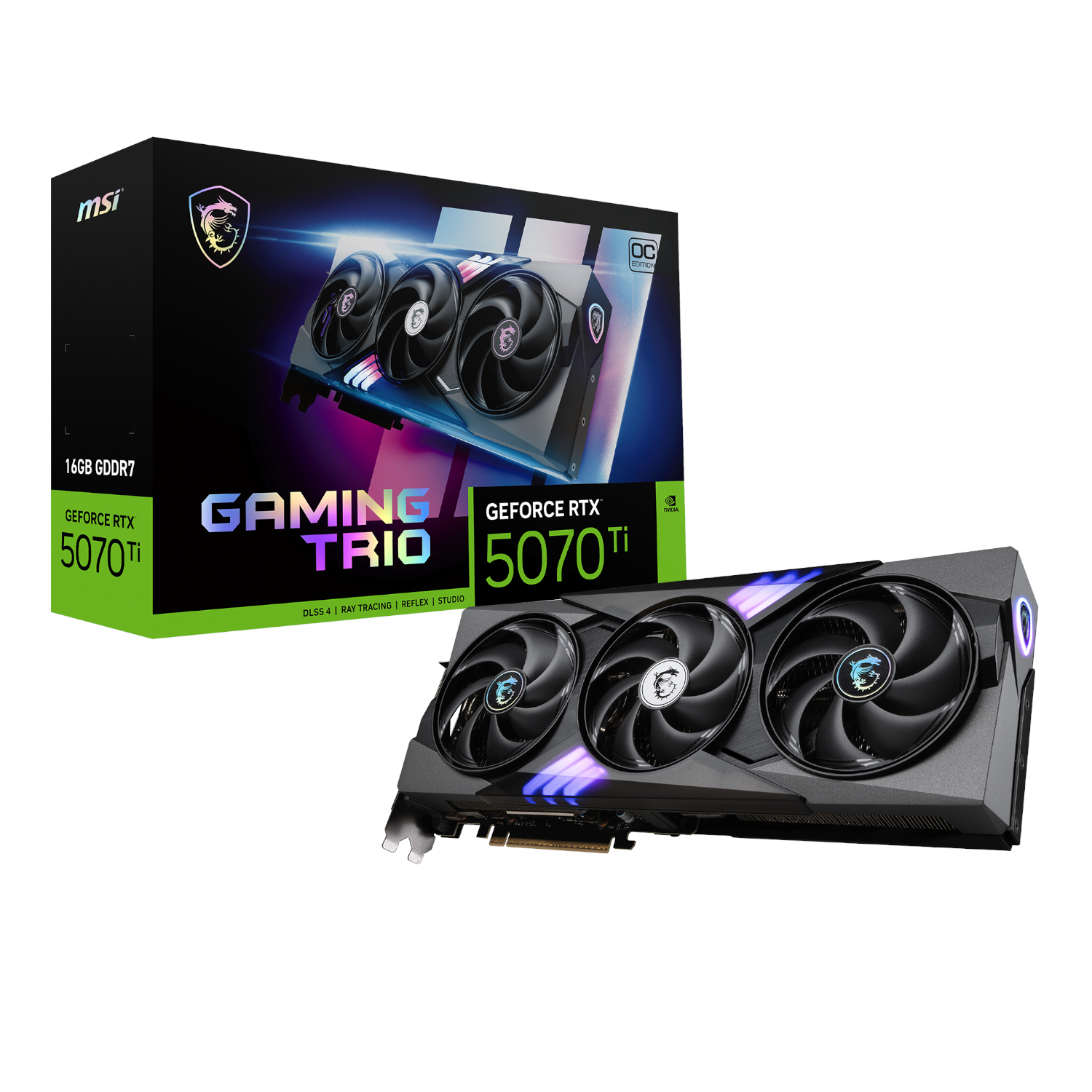 MSI GeForce RTXâ„¢ 5070 Ti 16G GAMING TRIO OC Graphics Card