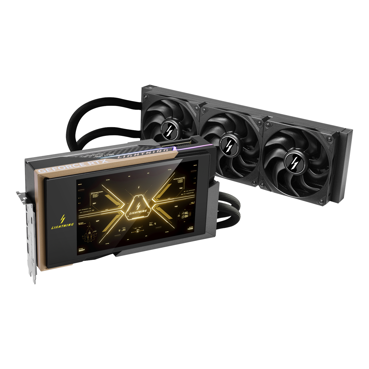 MSI GeForce RTX 5090 32G LIGHTNING Z LCD Liquid Cooled Graphics Card - Image 3