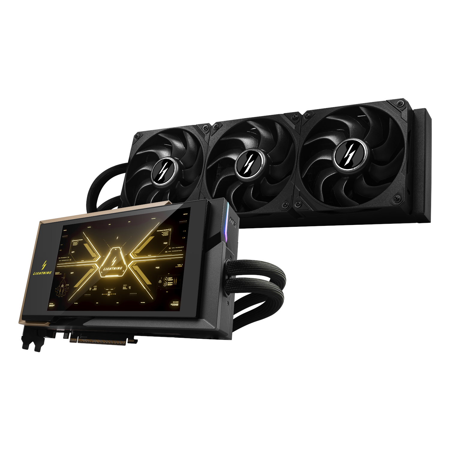 MSI GeForce RTX 5090 32G LIGHTNING Z LCD Liquid Cooled Graphics Card - Image 4